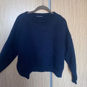 brandy melville blue cropped pullover